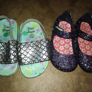 Baby size 4 shoes 2 pair
